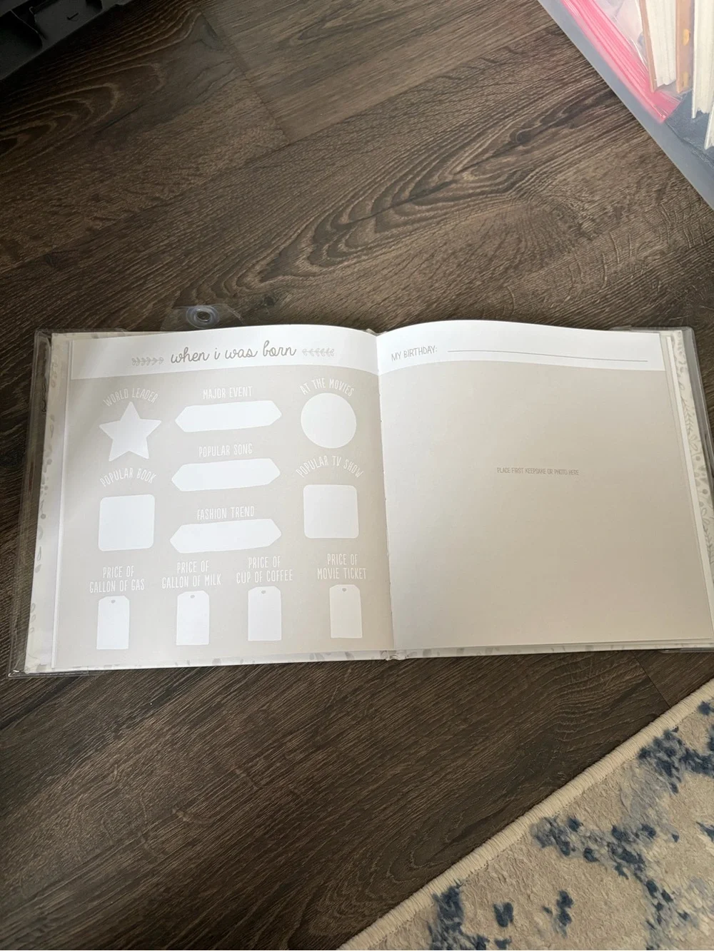 'My Baby's First Year' Memory Book - White